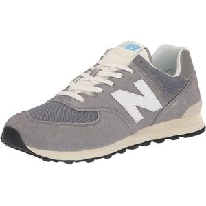 New Balance Gray and White Sneakers